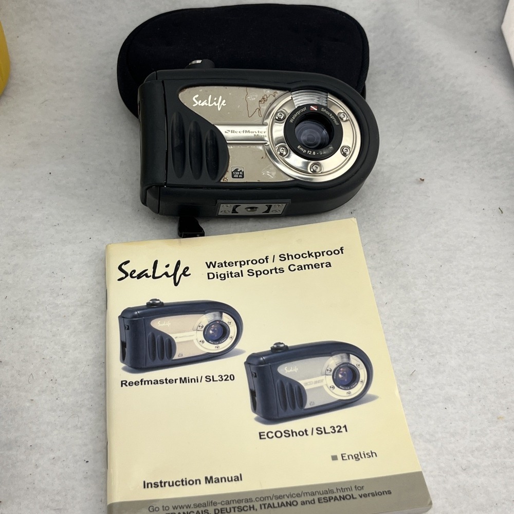 SeaLife Underwater Digital Camera Reefmaster Mini SL320 + Strobe, Flash, Case - Picture 10 of 12